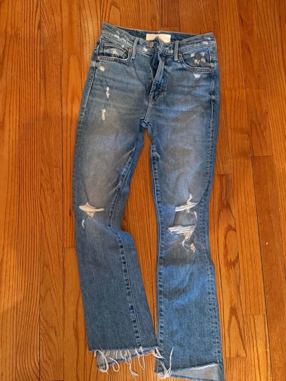 Mother Denim Insider Crop Step Fray